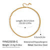 Wholesale Handmade Geometric Twisted Chain Necklace 18K Real Gold Plated Stainless Steel Jewelry For Women
