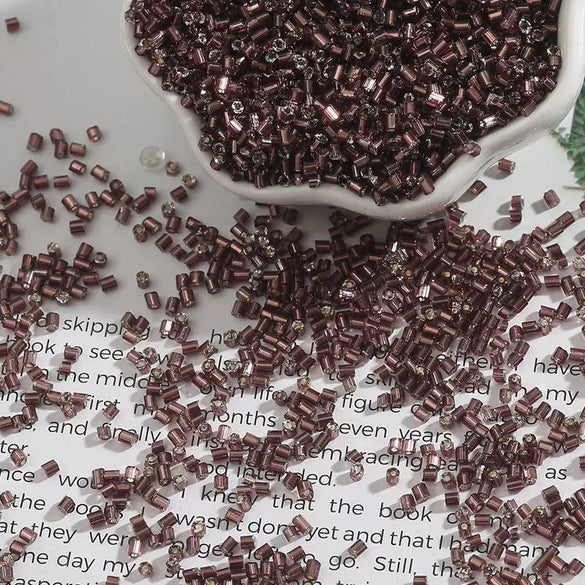 Wholesale Handmade Glass And Silver Tube Beads Clothing Accessories