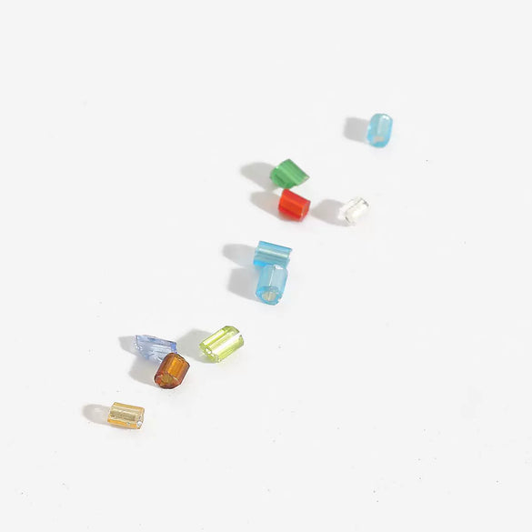 Wholesale Handmade Glass And Silver Tube Beads Clothing Accessories