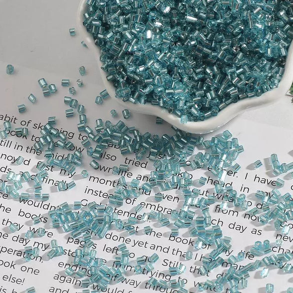 Wholesale Handmade Glass And Silver Tube Beads Clothing Accessories