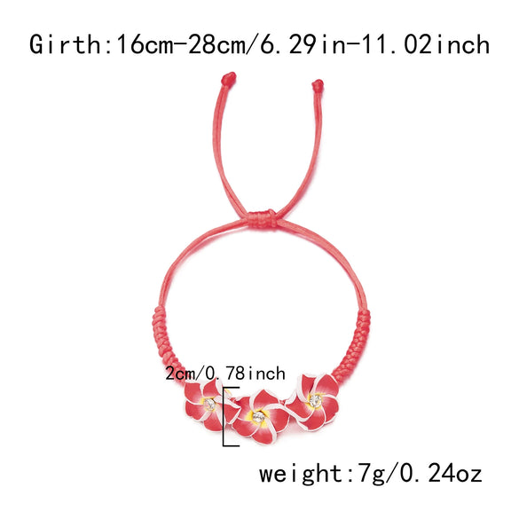 Wholesale Handmade Glass Flower Bracelet And Anklet For Women