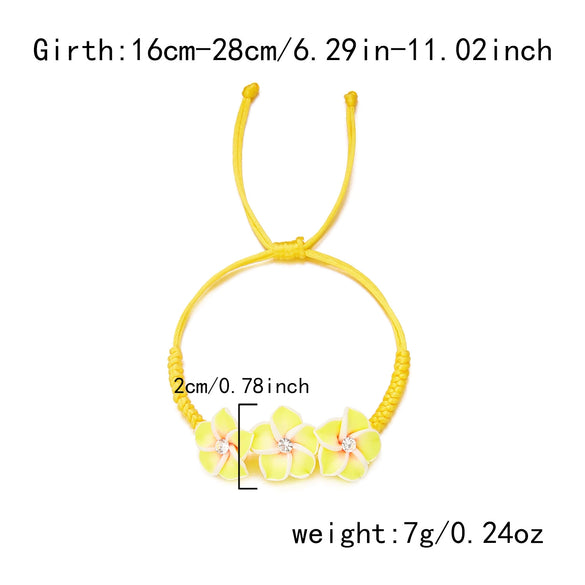 Wholesale Handmade Glass Flower Bracelet And Anklet For Women