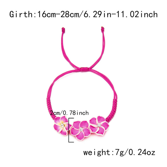 Wholesale Handmade Glass Flower Bracelet And Anklet For Women