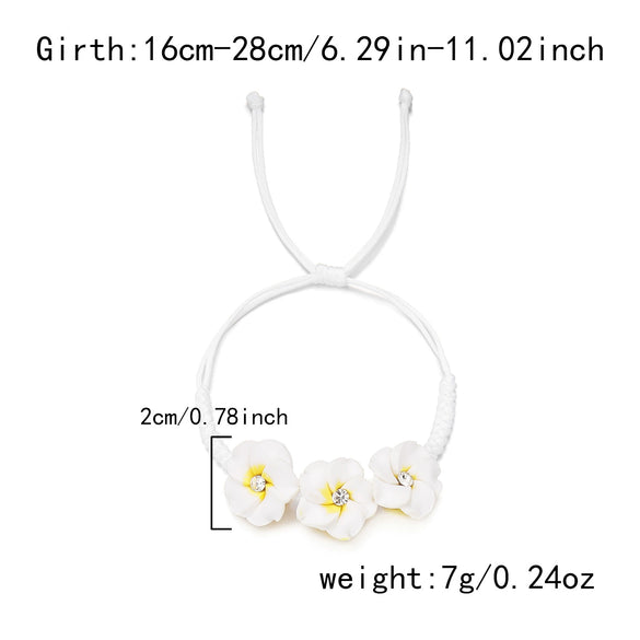 Wholesale Handmade Glass Flower Bracelet And Anklet For Women