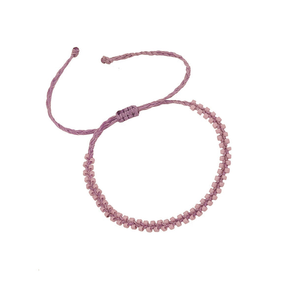 Wholesale Handmade Glass Glaze Rice Bead Woven Bohemian Bracelet For Women