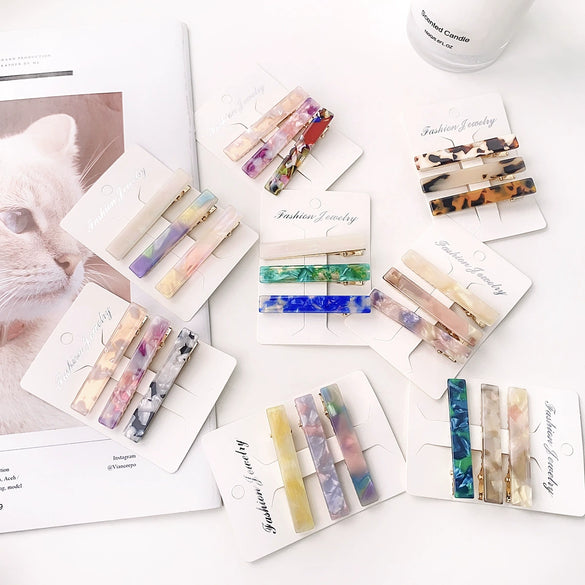Wholesale Handmade High Sense Acetic Acid Women's Duckbill Hairpin