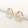 Wholesale Handmade Imitation Pearl Heart Earrings For Women