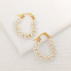 Wholesale Handmade Imitation Pearl Heart Earrings For Women