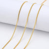 Wholesale Handmade Jewelry Stainless Steel And Pure Silver Cuban Thin Chain With Two Side Grinding And Electroplating