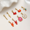 Wholesale Handmade 18K Gold Plated Stainless Steel Crab Mermaid Pendant Jewelry Accessories For Women