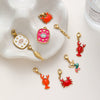 Wholesale Handmade 18K Gold Plated Stainless Steel Crab Mermaid Pendant Jewelry Accessories For Women