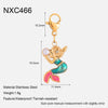 Wholesale Handmade 18K Gold Plated Stainless Steel Crab Mermaid Pendant Jewelry Accessories For Women