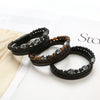 Wholesale Handmade Magnetic Material Geometric Skull Bracelets For Men Electroplated Jewelry
