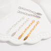 Wholesale Handmade Minimalist Drop Shape 925 Sterling Silver Tail Chain Extended Chain Diy Bracelet Necklace Accessories