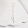 Wholesale Handmade Minimalist Drop Shape 925 Sterling Silver Tail Chain Extended Chain Diy Bracelet Necklace Accessories