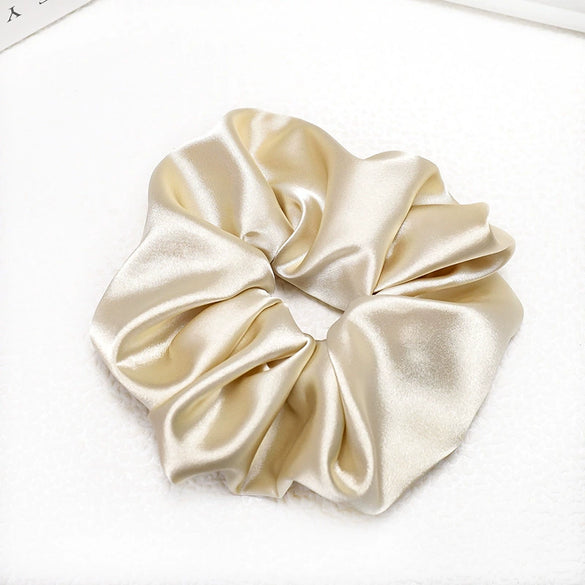 Wholesale Handmade Minimalist Natural Cloth Hair Ring Solid Color Hair Accessories