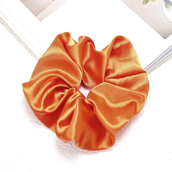Wholesale Handmade Minimalist Natural Cloth Hair Ring Solid Color Hair Accessories