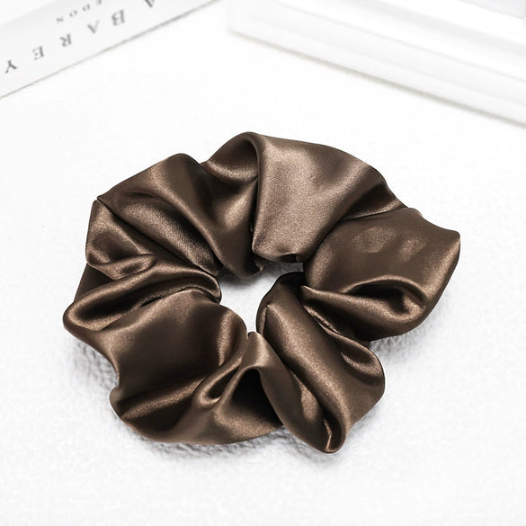 Wholesale Handmade Minimalist Natural Cloth Hair Ring Solid Color Hair Accessories
