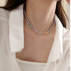 Wholesale Handmade Natural Freshwater Baroque Pearl Necklace For Women Copper Material