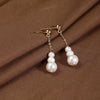 Wholesale Handmade Natural Freshwater Pearl Earrings With Tassel Minimalist Style For Women Nearly Round And Rice Shape Droplet Shape