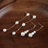 Wholesale Handmade Natural Freshwater Pearl Earrings With Tassel Minimalist Style For Women Nearly Round And Rice Shape Droplet Shape