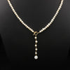 Wholesale Handmade Natural Pearl Sweater Chain With Long Pendant Retro Geometric Style Nonfading Electroplated Jewelry For Women