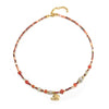 Wholesale Handmade Natural Stone And Czech Beads Geometric Style Women's Necklace