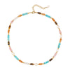 Wholesale Handmade Natural Stone And Stainless Steel Geometric Clavicle Necklace For Women