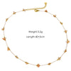 Wholesale Handmade Natural Stone Beaded Necklace Stainless Steel Chain Geometric Style Mixed Gemstone Inlay