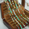 Wholesale Handmade Natural Stone Tiger Eye Stone Round Beads Mixed Beaded Necklace With Geometric Pattern For Girls Titanium Steel Material Electroplating Design