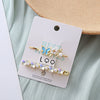 Wholesale Handmade Natural Style Imitation Pearl Plum Blossom Butterfly Hairpin Side Clip For Women Hair Accessories