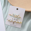 Wholesale Handmade Natural Style Imitation Pearl Plum Blossom Butterfly Hairpin Side Clip For Women Hair Accessories