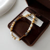 Wholesale Handmade Natural Tiger Eye Stone Pearl Bracelet For Women In Maillard Style