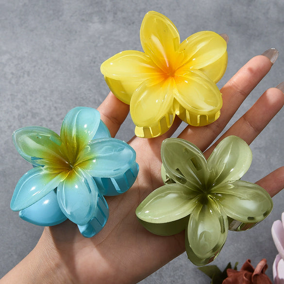 Wholesale Handmade Plumeria Clip Women's Highend Hair Accessories