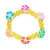 Wholesale Handmade Polymer Clay Flower Beaded Bracelet For Women Vacation Style Jewelry
