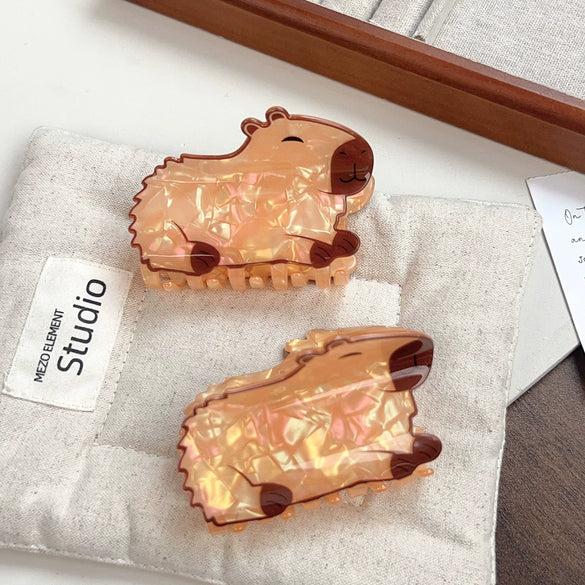 Wholesale Handmade Pvc Animal Shaped Cute Hair Claw Clip For Women