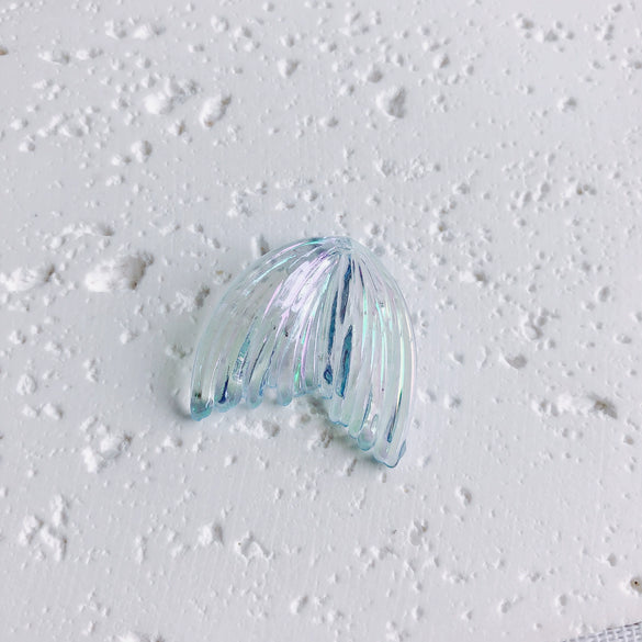 Wholesale Handmade Resin And Plastic Fishtail Stud Earrings With Magic Color Gradient Natural Style And Environmental Protection Treatment