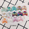 Wholesale Handmade Resin And Plastic Fishtail Stud Earrings With Magic Color Gradient Natural Style And Environmental Protection Treatment