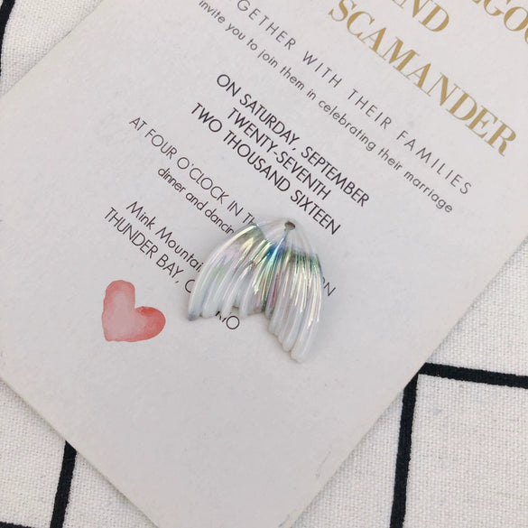 Wholesale Handmade Resin And Plastic Fishtail Stud Earrings With Magic Color Gradient Natural Style And Environmental Protection Treatment