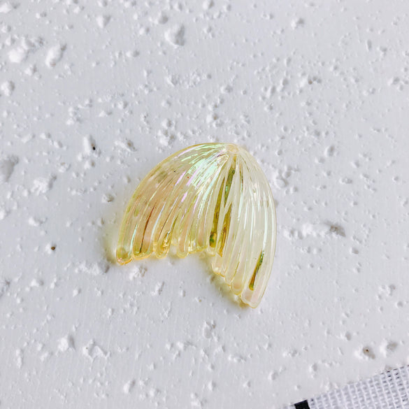 Wholesale Handmade Resin And Plastic Fishtail Stud Earrings With Magic Color Gradient Natural Style And Environmental Protection Treatment