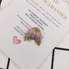 Wholesale Handmade Resin And Plastic Fishtail Stud Earrings With Magic Color Gradient Natural Style And Environmental Protection Treatment