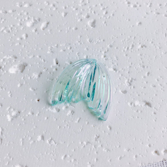 Wholesale Handmade Resin And Plastic Fishtail Stud Earrings With Magic Color Gradient Natural Style And Environmental Protection Treatment