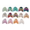 Wholesale Handmade Resin And Plastic Fishtail Stud Earrings With Magic Color Gradient Natural Style And Environmental Protection Treatment
