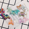 Wholesale Handmade Resin And Plastic Fishtail Stud Earrings With Magic Color Gradient Natural Style And Environmental Protection Treatment