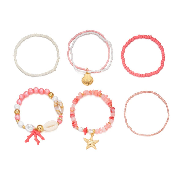 Wholesale Handmade Resin Animal Zodiac Beaded Multilayer Stacked Bracelet For Women And Unisex