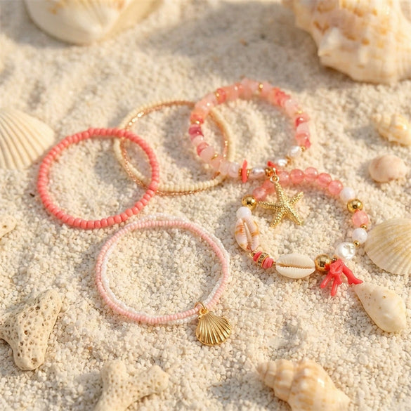Wholesale Handmade Resin Animal Zodiac Beaded Multilayer Stacked Bracelet For Women And Unisex