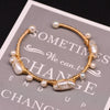 Wholesale Handmade Retro Natural Freshwater Pearl Electroplated Bracelet For Women