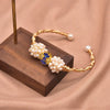 Wholesale Handmade Retro Natural Freshwater Pearl Electroplated Bracelet For Women