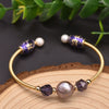 Wholesale Handmade Retro Natural Freshwater Pearl Electroplated Bracelet For Women