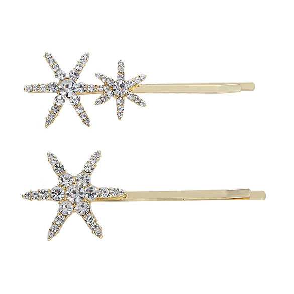 Wholesale Handmade Rhinestone Hairpin Women's Internet Celebrity Style Side Clip Hair Accessories